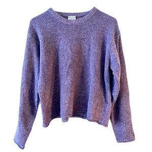 Columbia Purple Crewneck Pullover Sweater